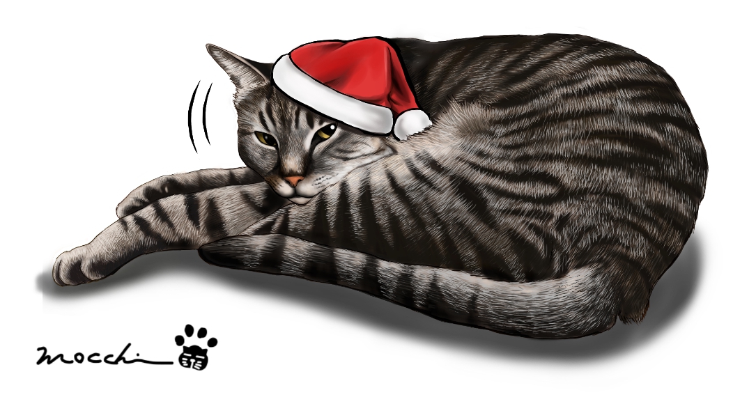 サンタのお仕事放棄ねこ(再掲)