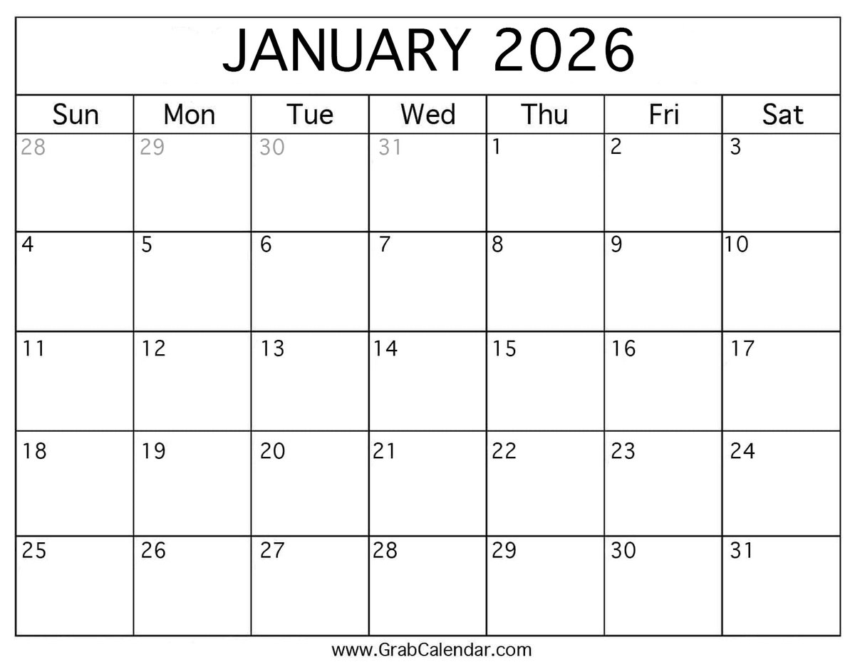 CalendarGrab's tweet photo. Start the new year organized ✨
Download a Printable January 2026 Calendar — clean, simple, and perfect for planning your goals, work, or daily life.
🗓️ Free download:
https://t.co/7sjrTDYY6j

#January2026 #PrintableCalendar #FreeCalendar #2026Calendar #Planner #Organization https://t.co/lYWB5zbOYn