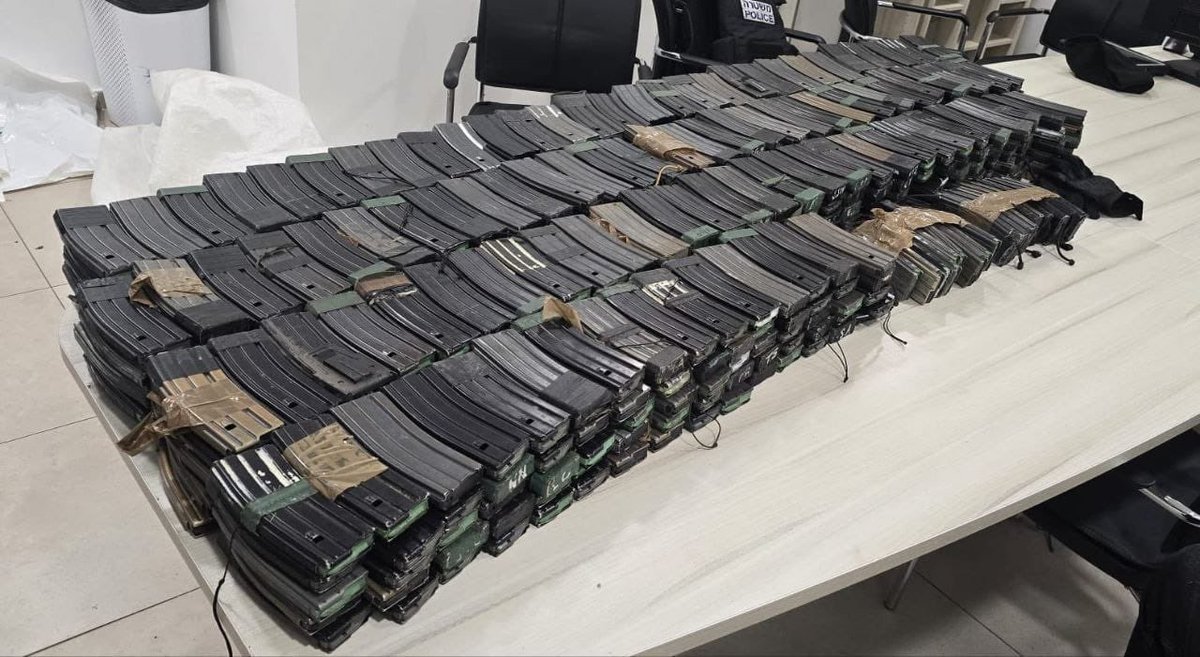 Israel: * Massive Shipment Intercepted:* More than 500 rifle magazines and other military supplies were captured by Border Police at a checkpoint  on Route 5.