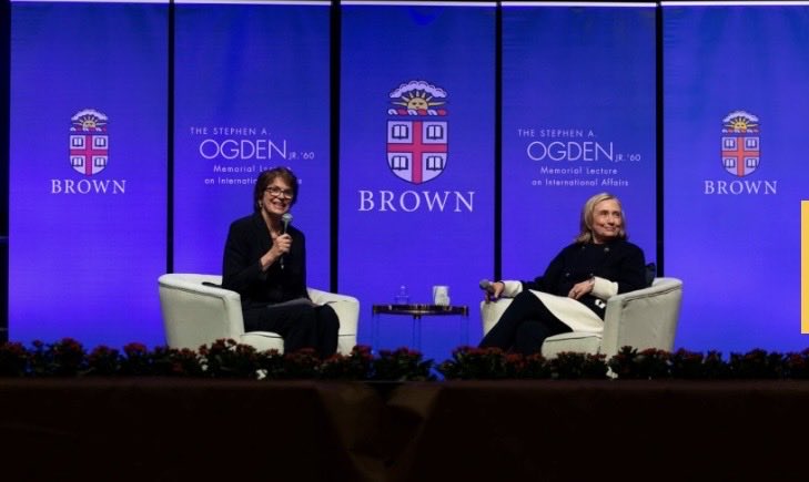 JohnMcCloy's tweet image. 🔥WOWZERS… WHO WAS SHE MEETING IN D.C.??
    Christina Paxson is the President of Brown. 45 days ago On October 30th she hosted a Q&amp;amp;A with Hillary Clinton. 
     In 2022 she personally gave Nancy Pelosi an honorary degree from Brown. WHILE THE SHOOTING COMMENCED SHE WAS ON A…