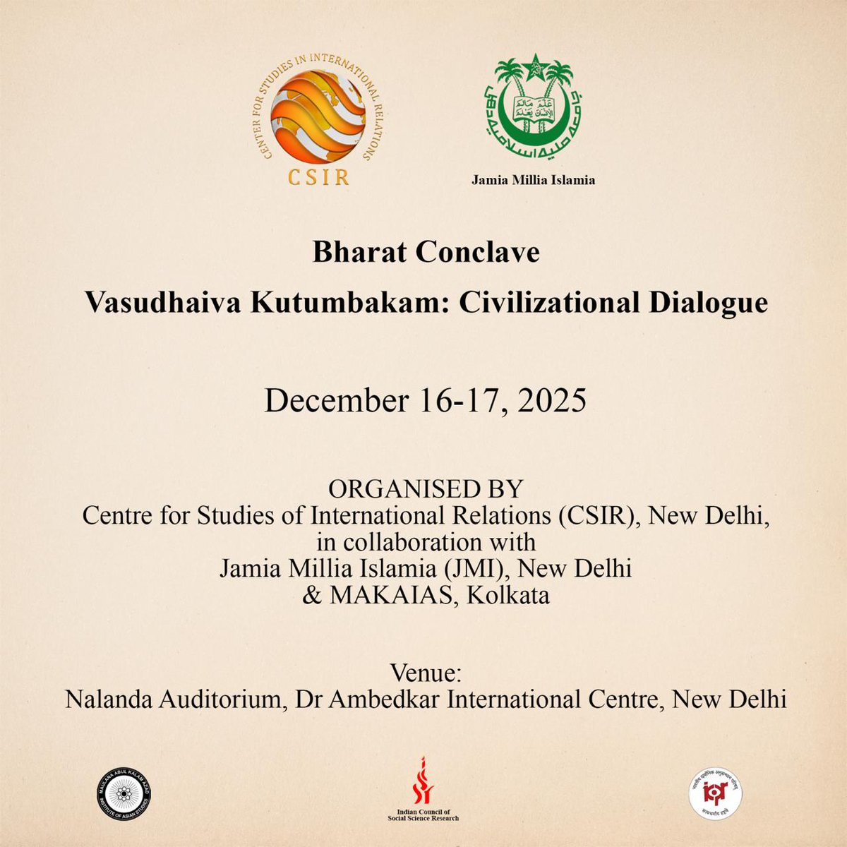 Centre for Studies in International Relations tweet media