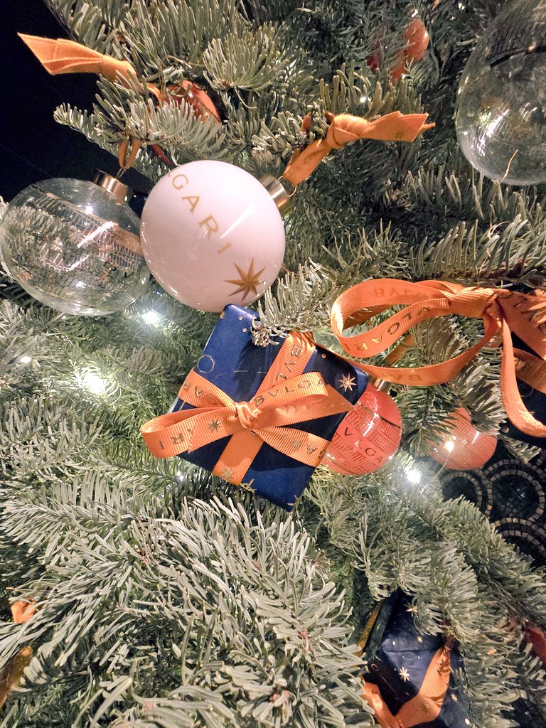 クリスマスツリーのオーナメントもブルガリで震えてる
このリボンだけでいくらするんだ