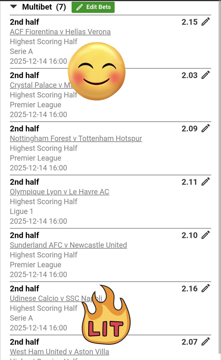 2nd Half Highest Scoring 💯 
180 Odds-ON 🍏🫡

 Multi Bet betslip : BW294C139E betway.co.za/bookabet/BW294…
Kick OFF  : 16;00 ⌚️
