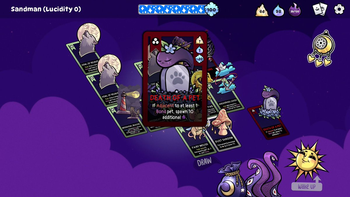 Kepsert's tweet image. Thanks everybody for the wonderful comments so far! Last night I dropped a patch for the free demo, available on itch here: kepsert.itch.io/bag-of-dreams
Check it out so Santa won't skip you for Christmas! (Strategic cozy "Dreambuilder") &amp;lt;3
#indiegames #indiedev #gamedev