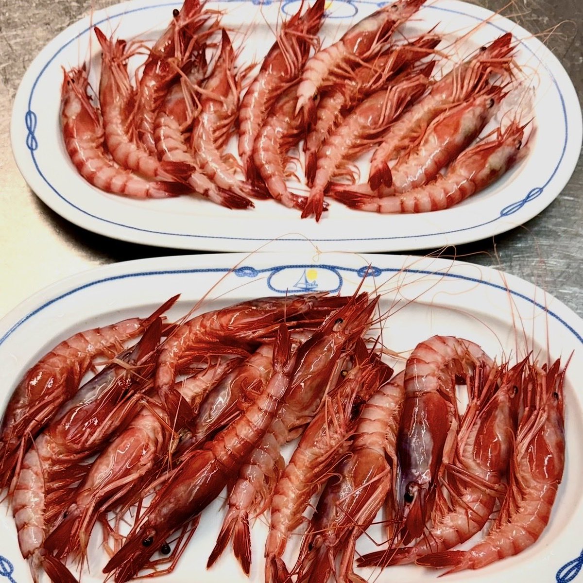 Este finde gamba roja de Dénia y de Santa Pola. Cuál es cuál? Hoy vuelen a las últimas. Nos vemos a bordo! 🚢 🦐