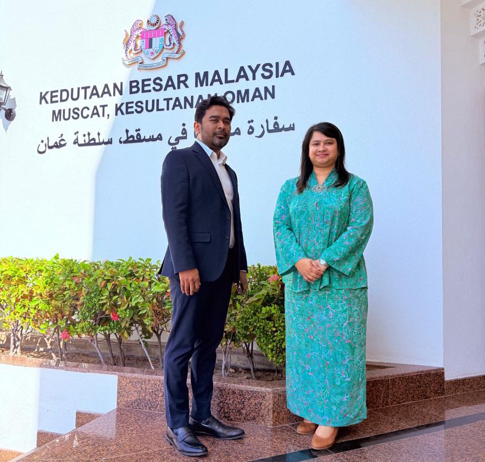 MYEmbMuscat's tweet image. The Embassy extends a warm welcome to Mr. Nur Misuari Harun, the new Chargé d’Affaires a.i., who arrived in Muscat on 13 December 2025.