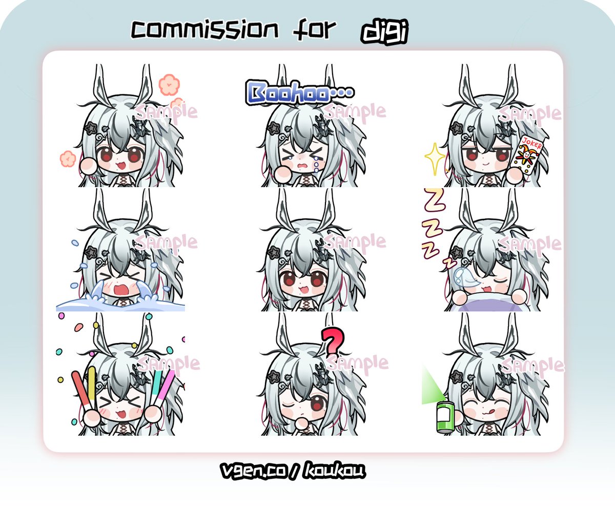 buttonkkk's tweet image. cms for @digidolly_ ^^
#VGenComm #emotes #Commission