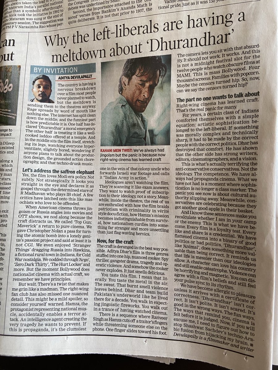 SirPareshRawal's tweet image. In Today’s Sunday Times .