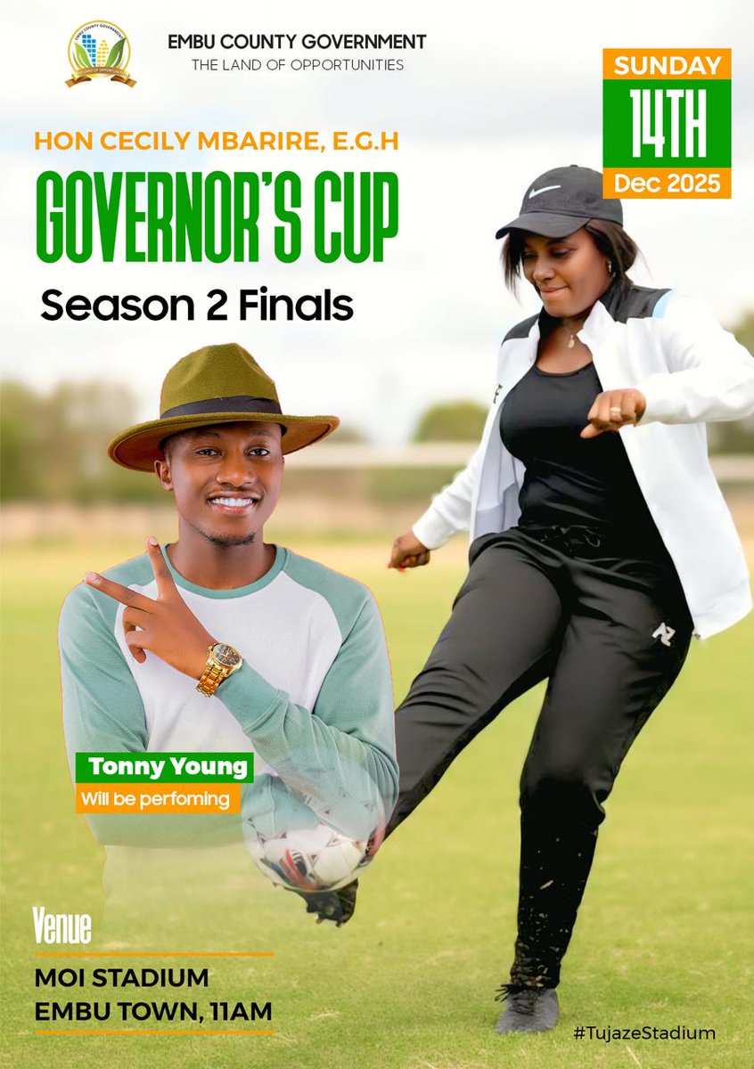 #GovernorMbarireSuperCup is a big boost to talents in Embu County 
#JazaEmbuStadium