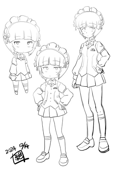 #週末ガルパンお絵描き120分一本勝負 #週末ガルパンお絵描き120分一本勝負20251214 お題「フリー」という事で 公式からの元絵を貰って練習していたらぶらぶ大作戦の練習を… 自分の絵に落とし込めないかと1日練習していたんですよね… トレスベースの描き込み追加でイメージを手に覚えさせる作業…