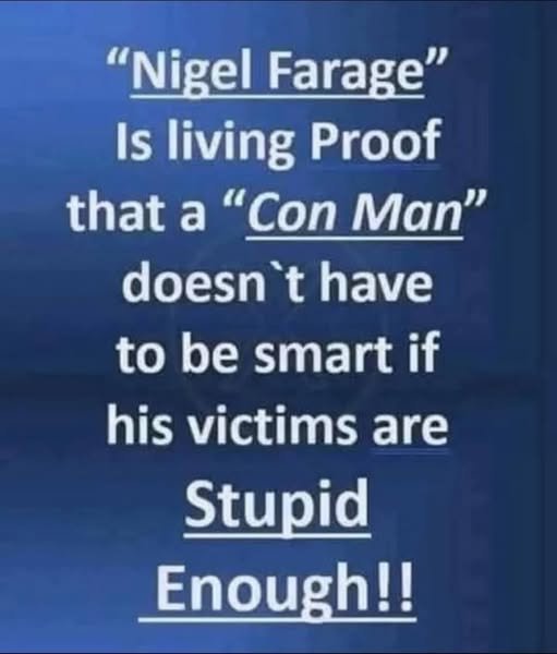 The amount of money that grifter has cost us all - it's hardly rent free.
Meanwhile asylum seekers in dinghies occupy you nutters 24/7