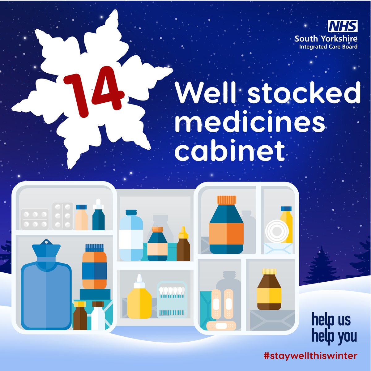 Don’t just fill your stockings with gifts this Christmas, fill your medicine cabinet too! 
Be prepared this winter with essential medicines including: paracetamol, ibuprofen, bandages, plasters and cold relief products.  #SelfCare #StayWellThisWinter
