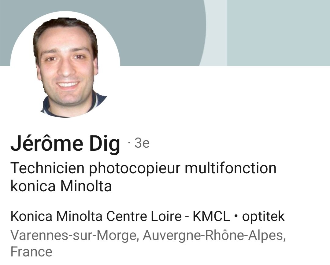 Ilapator__dl's tweet photo. Les plus débiles sont ceux qui commentent sans contrôler leur présence sur internet... Et un employeur retrouvé, on verra ce que le DG (Francis SUET) en pense. 😊 #MakeRacistsAfraidAgain #KMCL #KonicaMinolta https://t.co/ls849obZtK