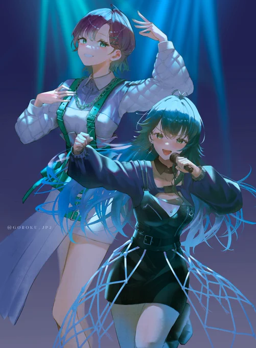 アイマスイベントMOIWにて浅倉透さん・月村手毬さんの「のぼり絵」を描かせていただきました!