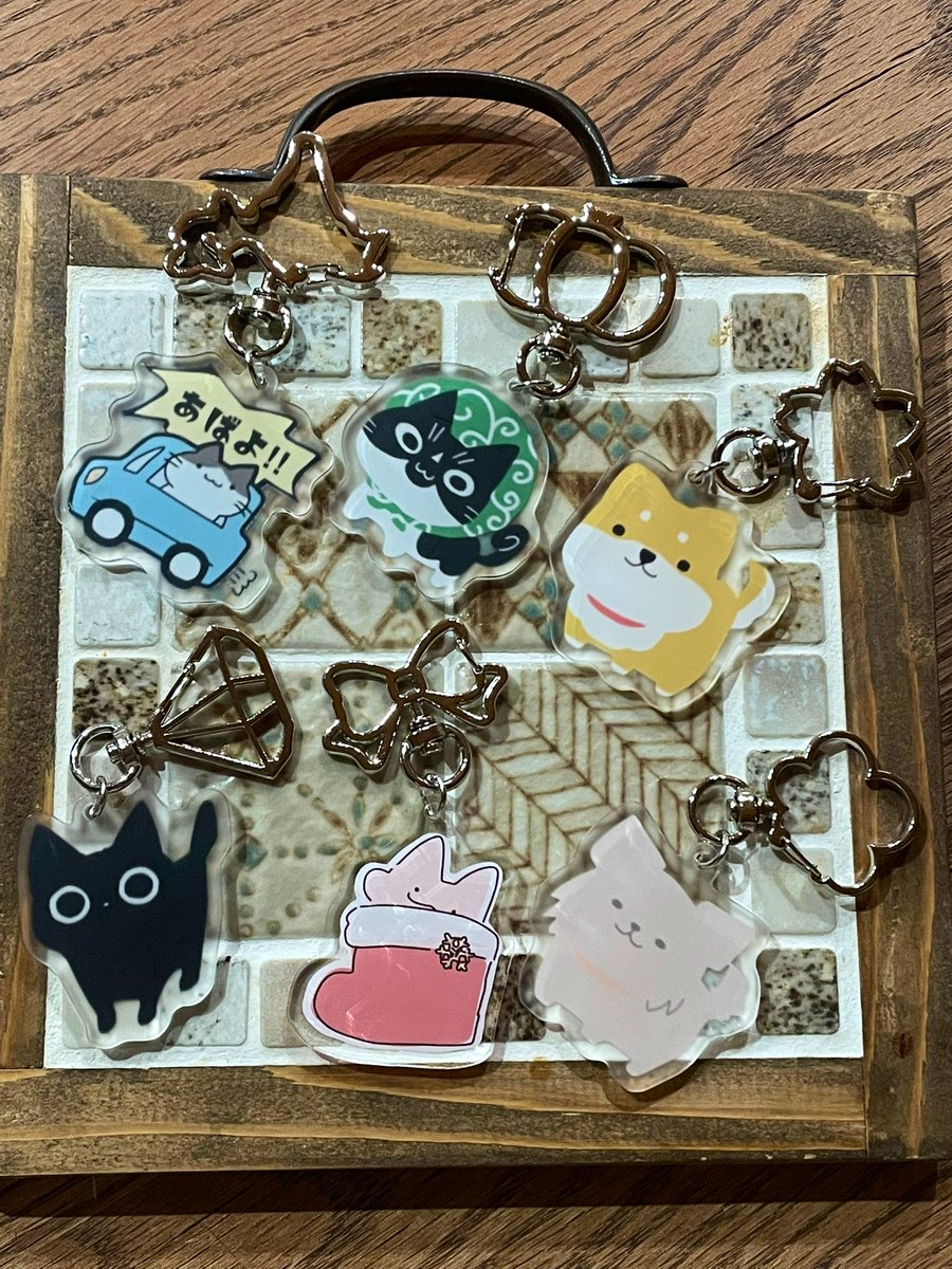 アクリルキーホルダーが届きました！ 切らしていた柄と、新しく靴下