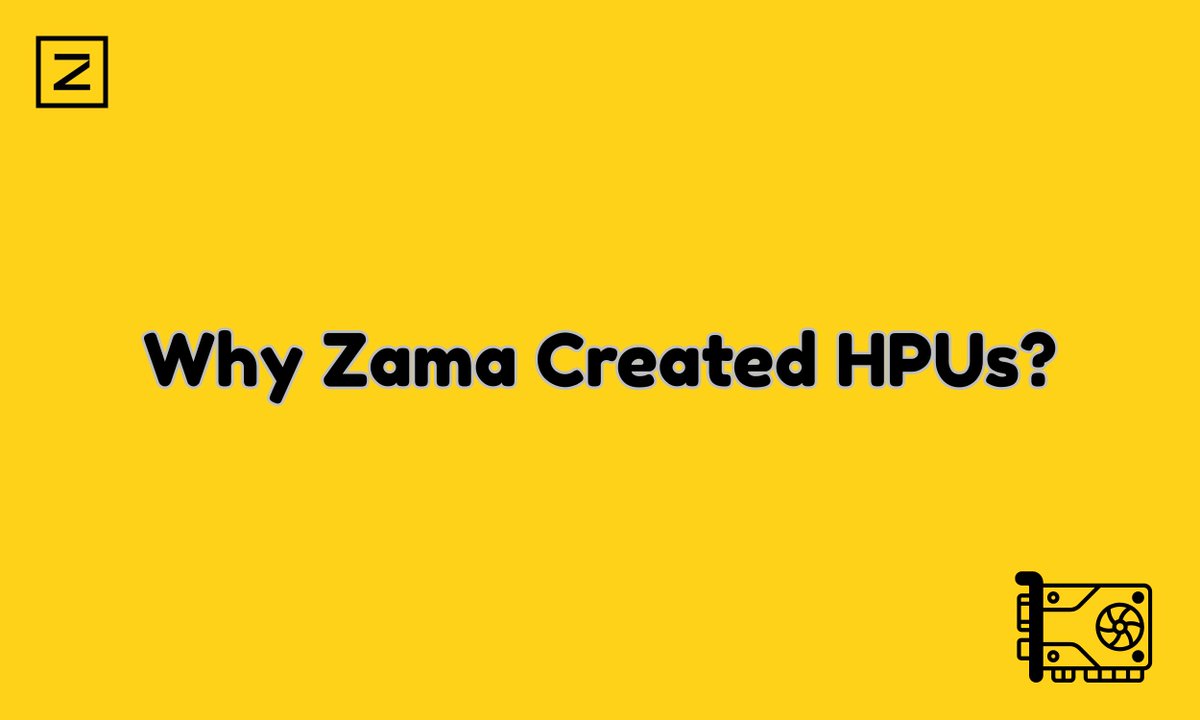 What are Zama's HPUs?

<a href="/zama/">Zama</a> HPUs are custom chips built to make encrypted computation fast by accelerating the exact math that FHE relies on especially bootstrapping.

Why Zama created HPUs?

FHE is slow and needs high computation because:

>> Encrypted data is much bigger

FHE