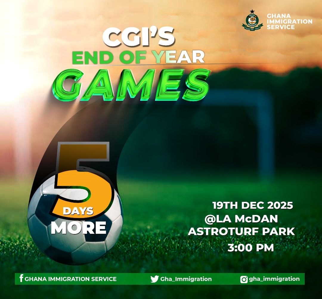 5️⃣ DAYS MORE TO THE COMPTROLLER-GENERAL’S GAMES