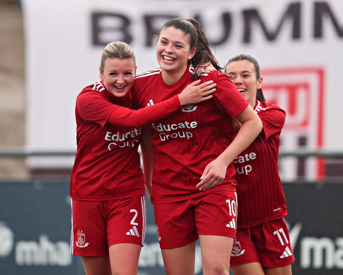 sameaden's tweet image. 🔴 Ella Jones of Connah’s Quay Nomads Women celebrates her first goal during their Genero Adran North round 6 fixture against Flint Town United Ladies at Cae Y Castell, Flint 

Copyright - Sam Eaden/FAW
