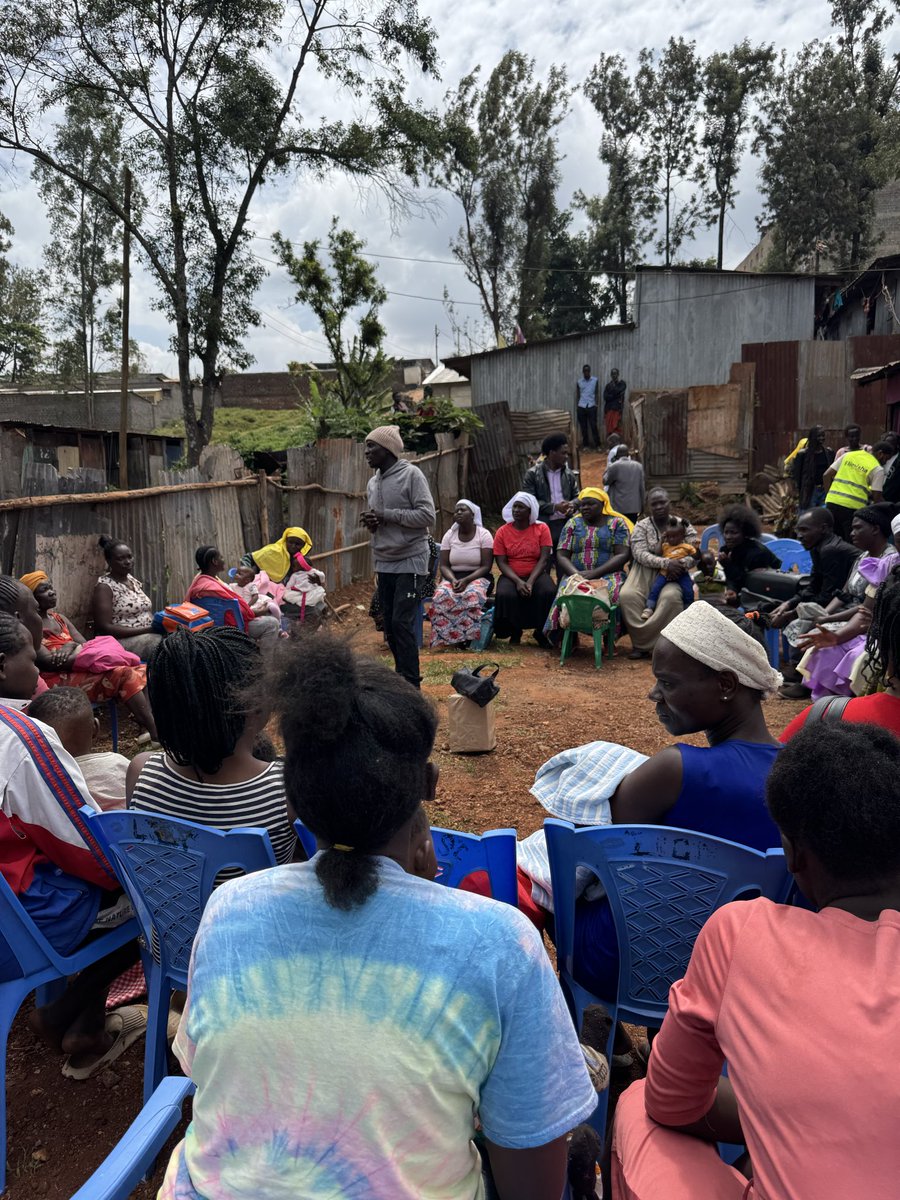 ElimishaCharity's tweet photo. We listened to Kangemi community members as they openly shared the challenges they face like poverty that limits their ability to buy learning materials, pay school fees, and provide consistent meals for their families.
#ElimishaCharityCampaign
#GlobalHarmonyInitiative https://t.co/mnDYN4itRF