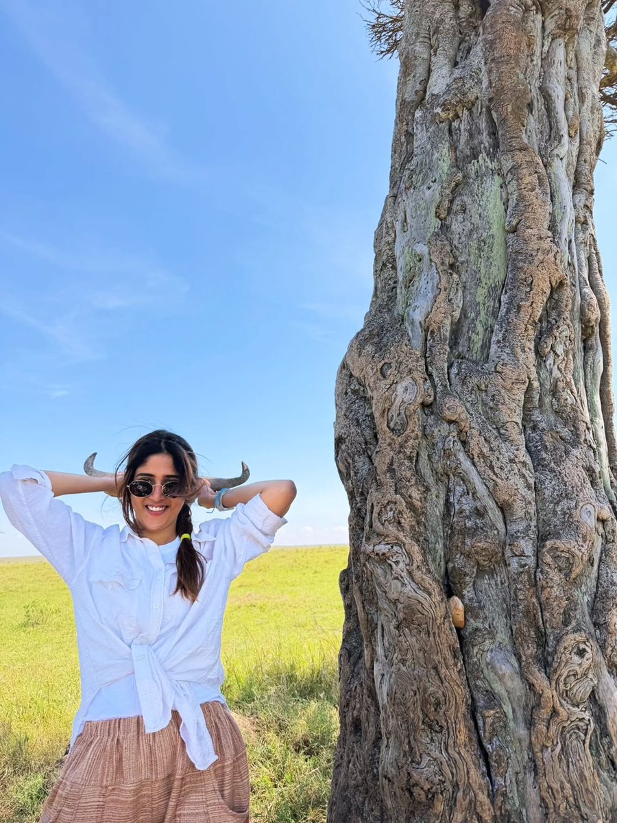 HydTimes's tweet image. #chandiniChowdary shares #glimpses from her trip to #Masai Mara.