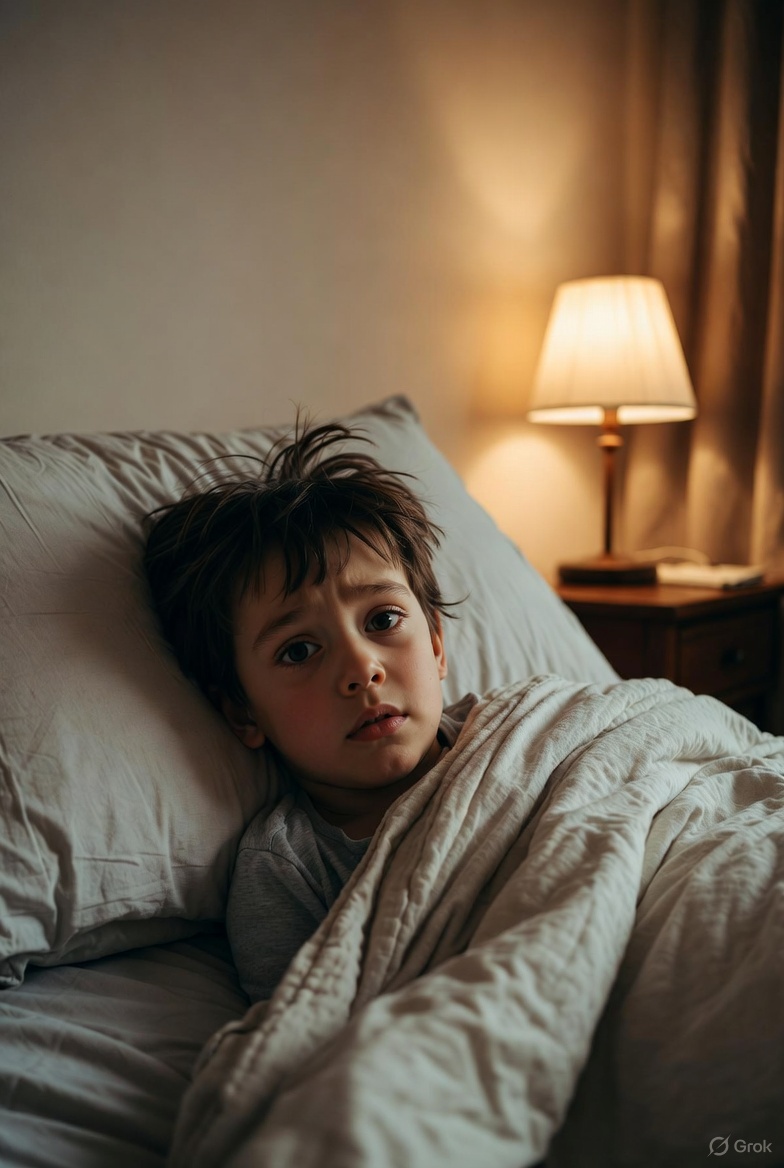 SatlokChannel's tweet image. 6: Negative Impact on Sleep
Scrolling before bed disturbs melatonin levels. Children become restless, wake up tired, and show behavioural issues. Poor sleep affects brain growth and emotional stability, damaging long-term health.
#SleepHealth #KidsWellbeing #ParentingAdvice