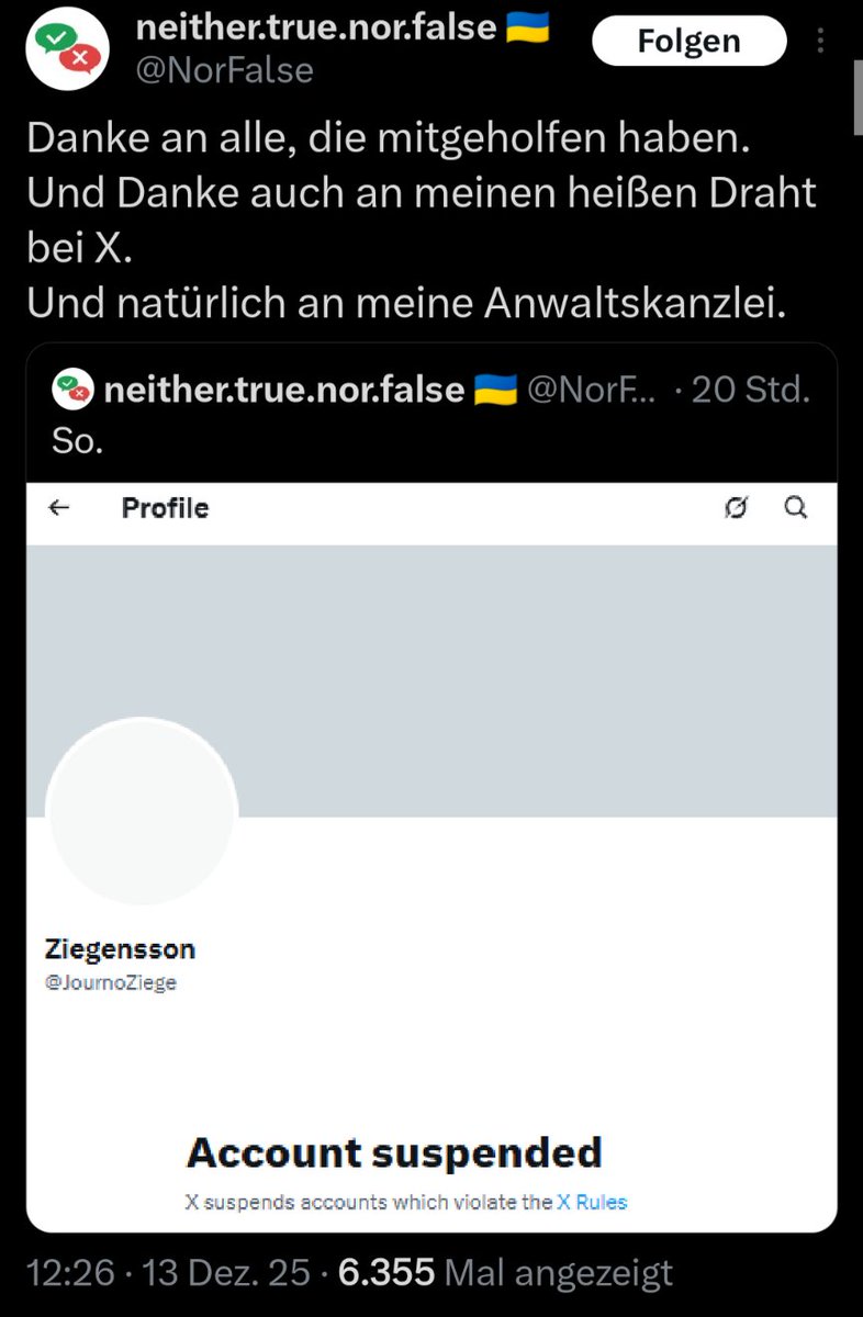 JournoZiege's tweet image. Frank, ein Aufruf zur Massenmeldung (Report Brigading) ist auf X nicht erlaubt. Du verstößt gegen die Platform Manipulation and Spam Policy, da du das Meldesystem missbraucht und koordiniertes, inauthentisches Verhalten auslöst.