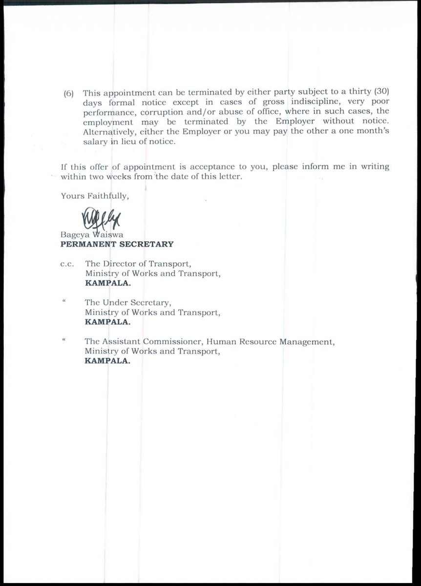 NinyeTabz's tweet image. Prof Balunywa was sent to Luzira for hiring two people at MUBS well knowing that they did not meet the minimum qualifications. So can we put the PS MoW&amp;amp;T to prove that these two former employees of Face Tech met the minimum requirements and went through the right hiring criteria?