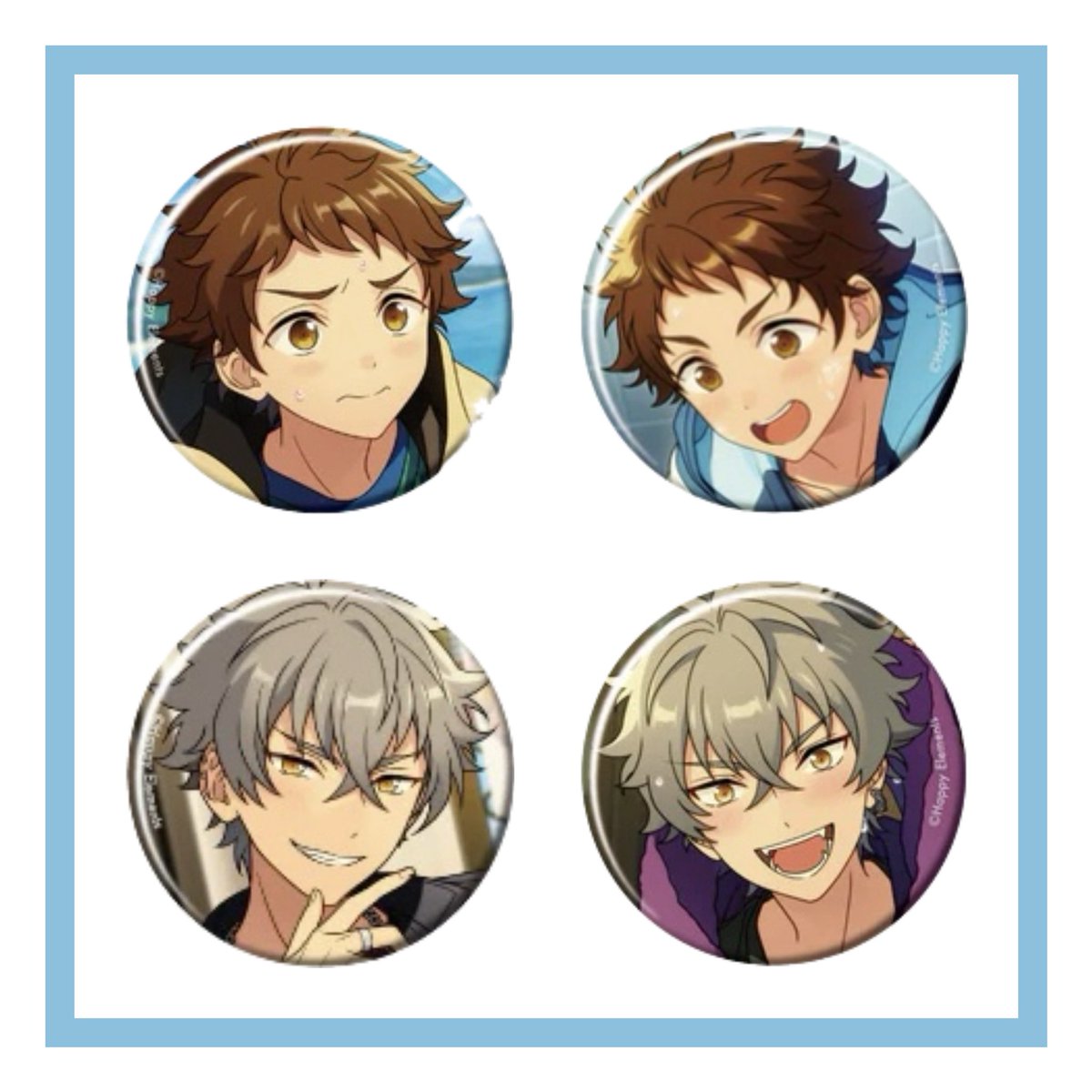 𓊆 交換 𓊇 あんスタ 缶バッジ 求┊︎画像①＞異種晃牙.光.ニキ.嵐 譲