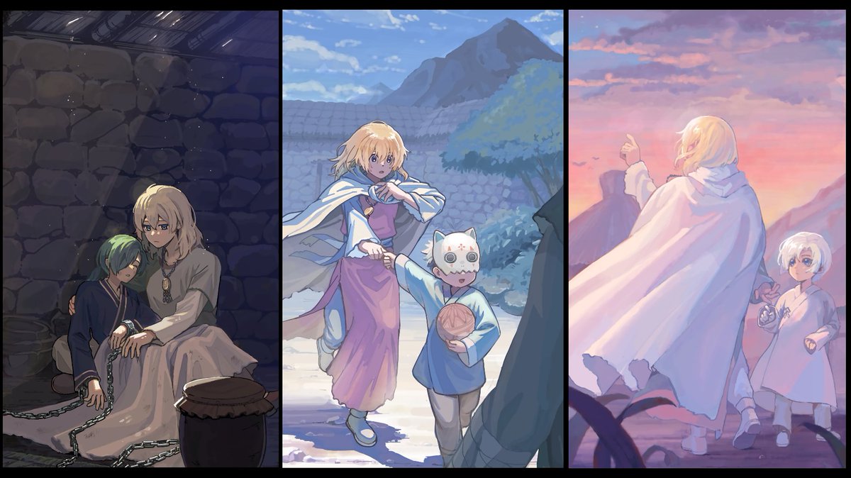 絵チャで描かせていただいた子三龍とゼノのifシーン