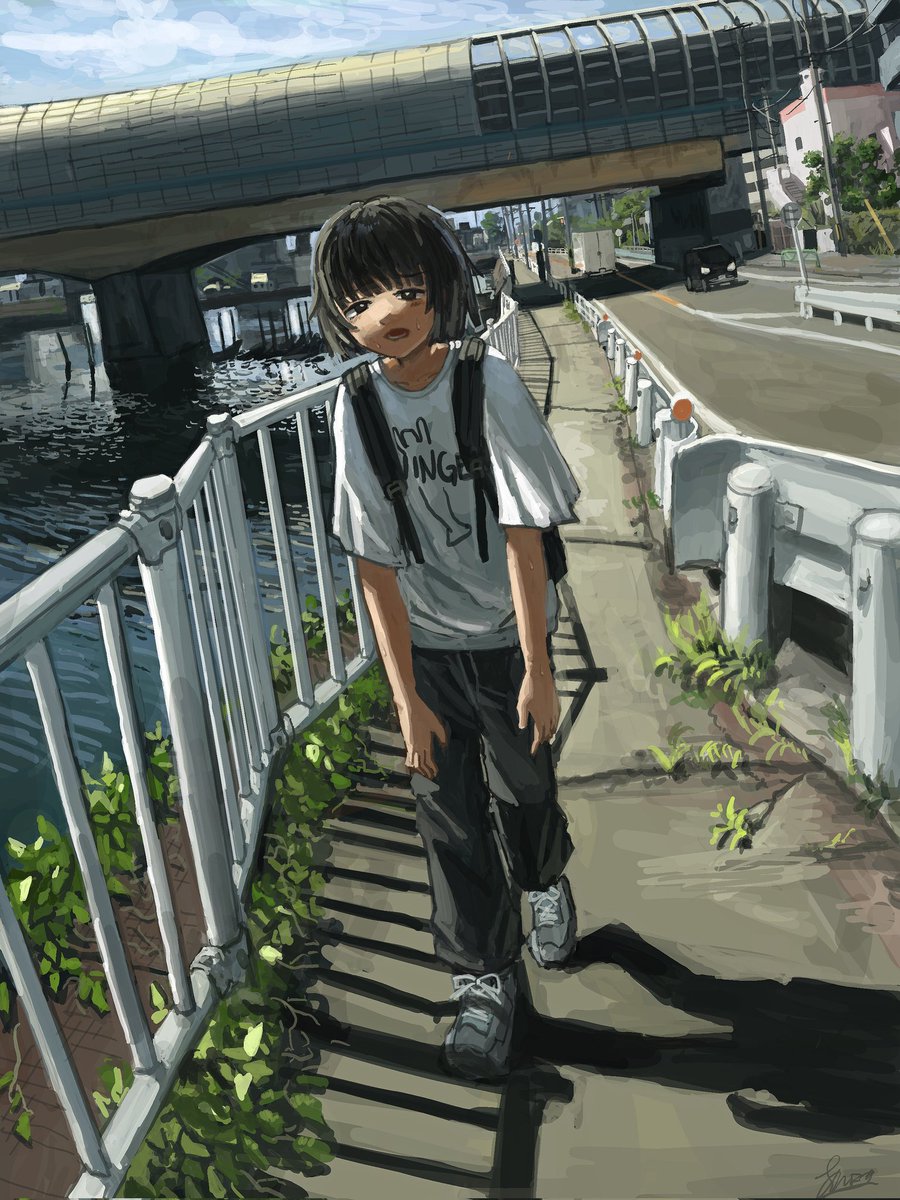 #今年も残りわずかなので今年一番伸びた絵を貼る
夏の絵が伸びてうれしかった