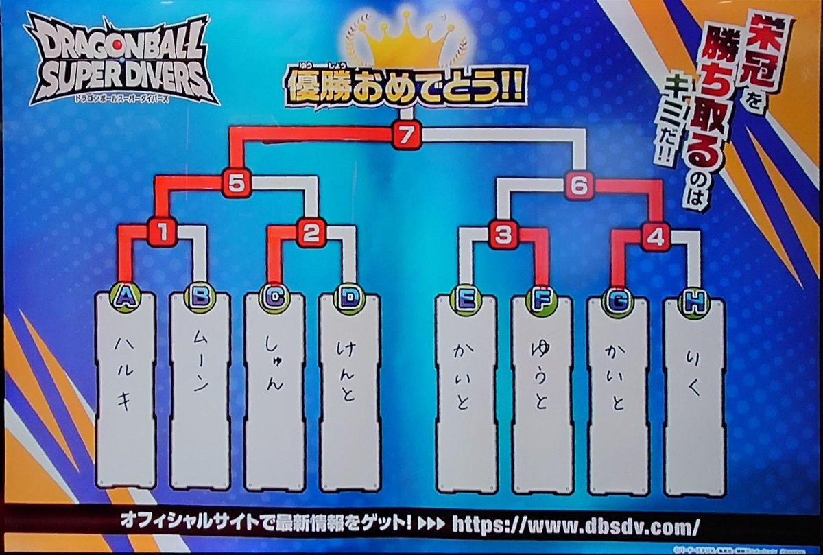 🐉大会結果情報🐉 #ドラゴンボールスーパーダイバーズ 店舗大会