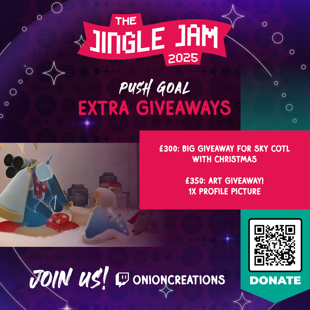 onioncreations's tweet photo. It is the very last day of Jingle Jam and I have one more amazing collaboration with @NeshyLegacy in a few hours. I have added one last push goal and a special incentive on stream! Come watch us! https://t.co/J2nv1JA4Ce https://t.co/uFJciRix25 #JingleJam #JingleJam2025 https://t.co/kbCY9s69hL