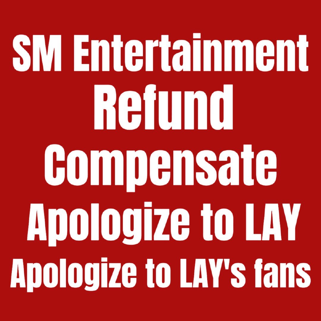 EXOis9_L's tweet photo. APOLOGIZE TO ZHANG YIXNG
APOLOGIZE TO BEIKERS
GIVE BEIKERS EXPLANATION
TAKE RESPONSIBILITY OF THE REFUND.
#SMAPOLOGISESToLAY
#RespectLAY
@SMTOWNGLOBAL https://t.co/vBRkUPPn0t