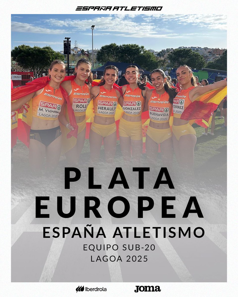 Empezando fuerte en el #EuroCross #Lagoa2025 🔥

𝗣𝗟𝗔𝗧𝗔 𝗘𝗨𝗥𝗢𝗣𝗘𝗔 𝗦𝗨𝗕𝟮𝟬🥈

Nuestras chicas son muy 🔝
🥉2017
🥈2021
🥇2022
🥈2025

#EspañaAtletismo 🇪🇸#PasiónporCompetir ❤️‍🔥

📺<a href="/teledeporte/">Teledeporte</a>
📊bit.ly/4iSovfA