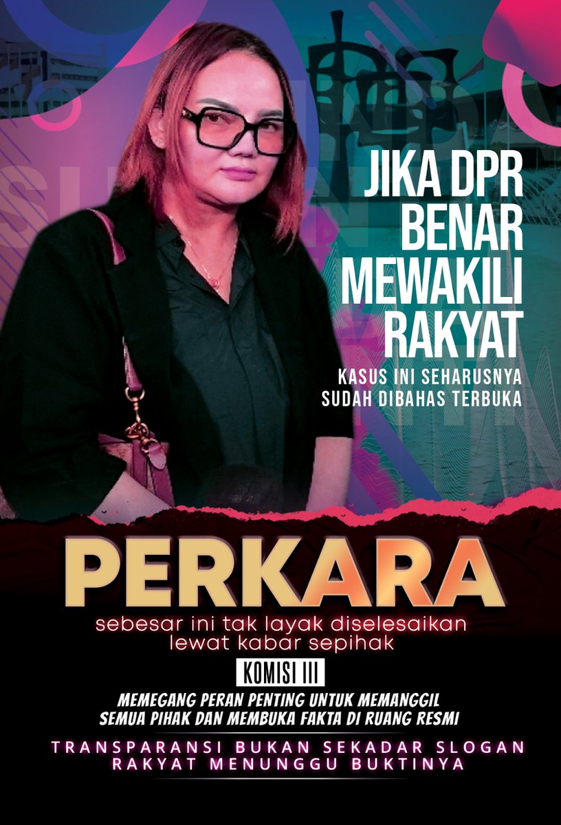 Transparansi adalah napas KPK. Kasus Linda Susanti justru membuka pertanyaan besar, ada apa sampai dugaan pelanggaran internal dibiarkan begitu saja.
#LindaSusanti #PublikBerhakTahu #KeadilanUntukLinda #DukungHakLinda

Minggu Jule #HAECHAN