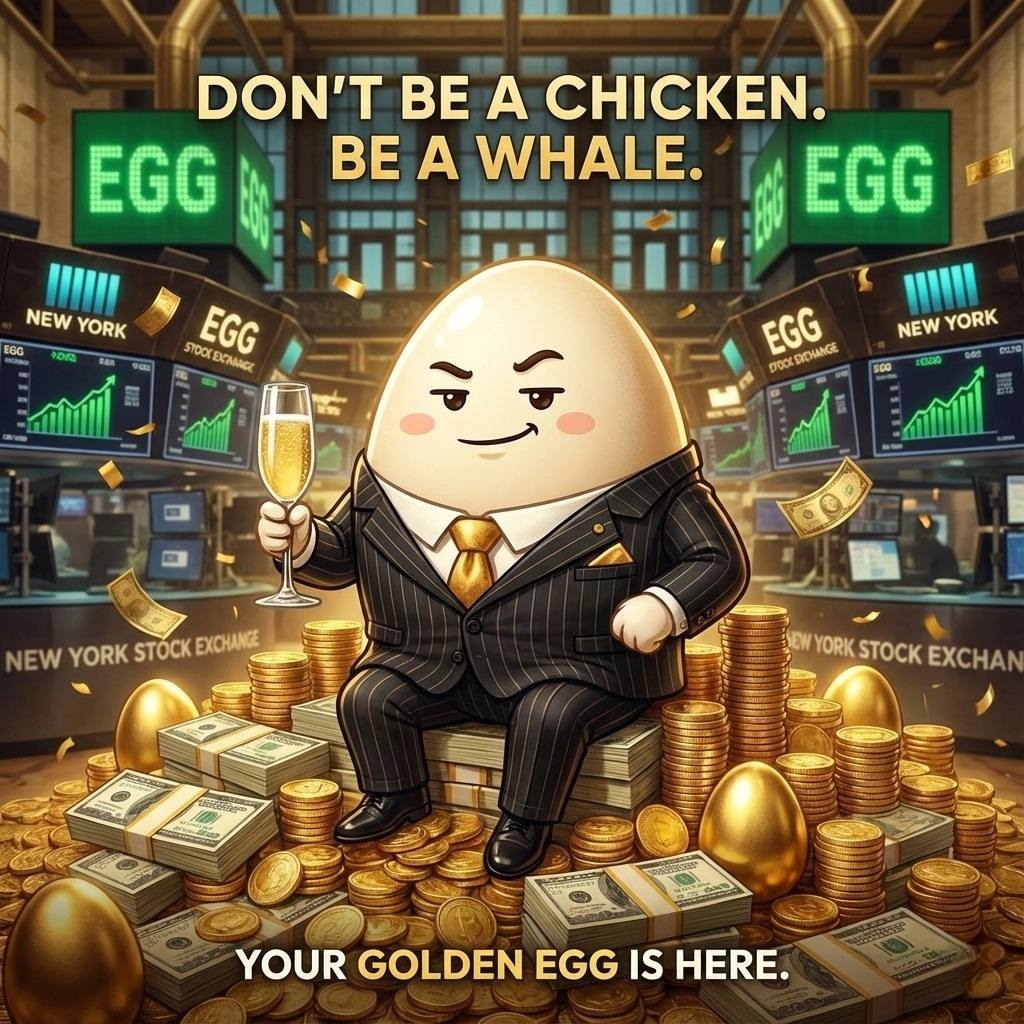 Every cycle has that one meme that hatches fast.
This time… it’s $EGG 🥚
0x45a880948C0F40c381e14735baFd85a5B0681A93