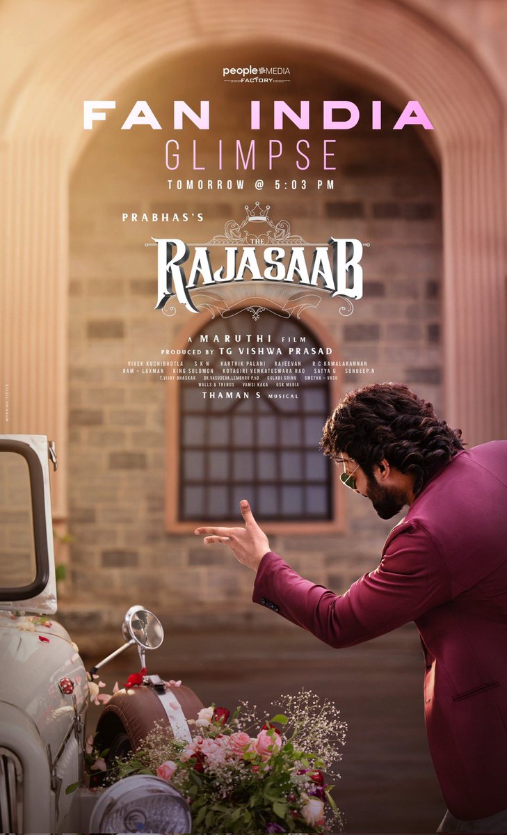 pkspks2911's tweet photo. He’s all set to set the screen on fire! 🔥
#SahanaSahana promo coming today at 6:30PM ❤️
#TheRajaSaab #Prabhas #RebelInRed #Rebelwood https://t.co/BSrjrqH8X1