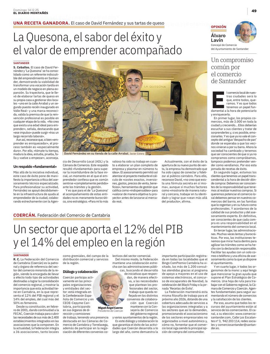 comerciosantan1's tweet photo. Recetas de éxito: un compromiso común por el comercio de #santander.
@dmontanes @cant_infinita @CamaraCantabria @coercan @gemaigual @Alvaro__Lavin @DalamedaDavid https://t.co/qlpAjvtlqW