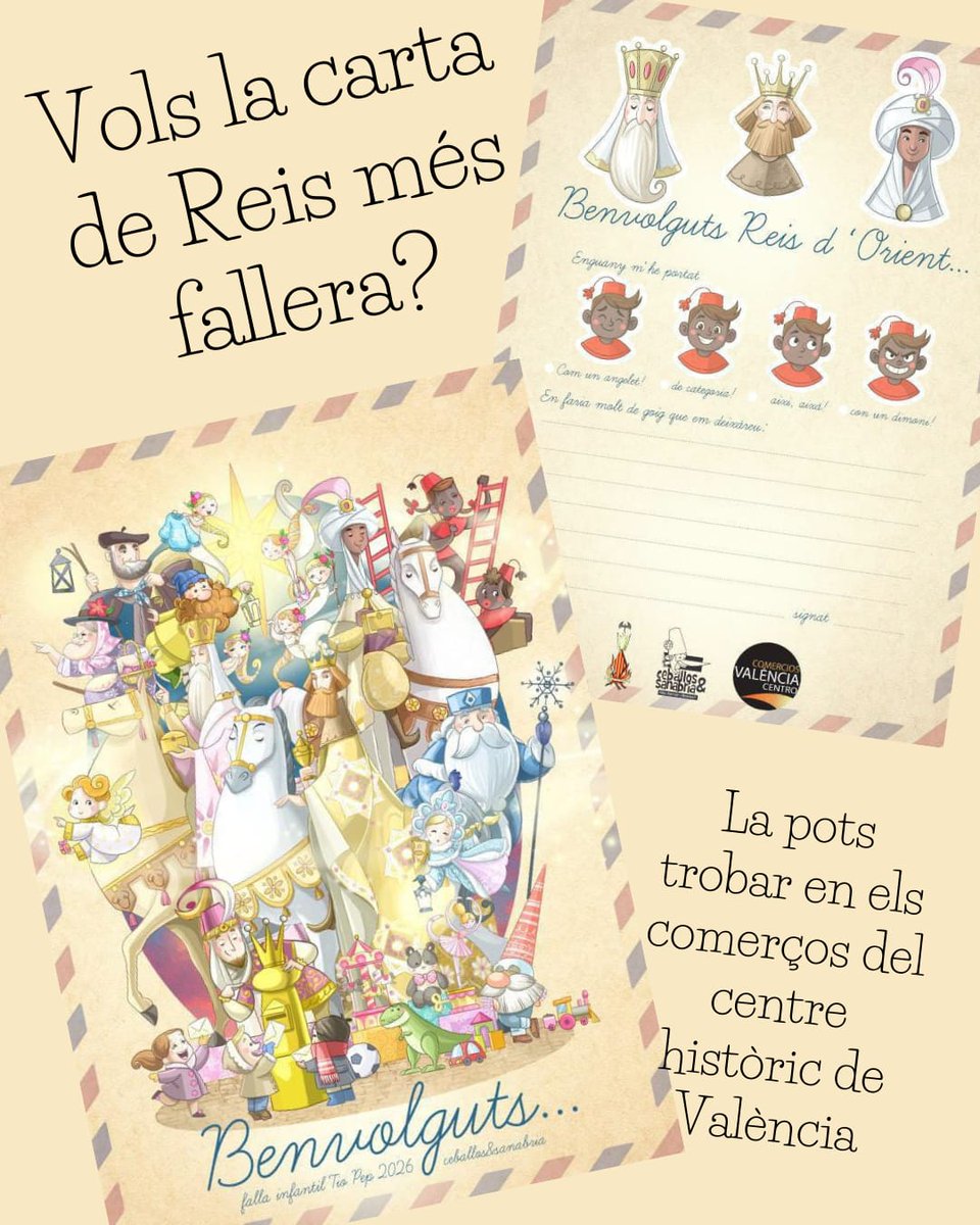 Per cert! Si voleu la carta de Reixos més fallera, la podreu trobar en els comerços del centre històric de València <a href="/VLCshopping/">Comercios Centro Valencia</a> amics i col·laboradors de la nostra comissió.  Afanya't!