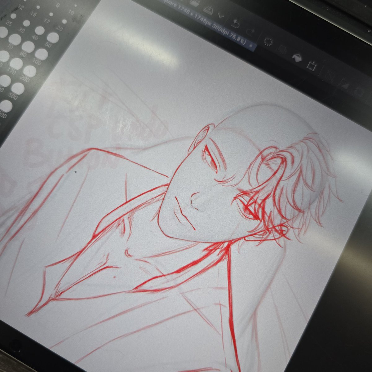 WIP Half bald rafayel sketches. You know what, do people genuinely hate line art? Sketching and lining is the only thing I like..