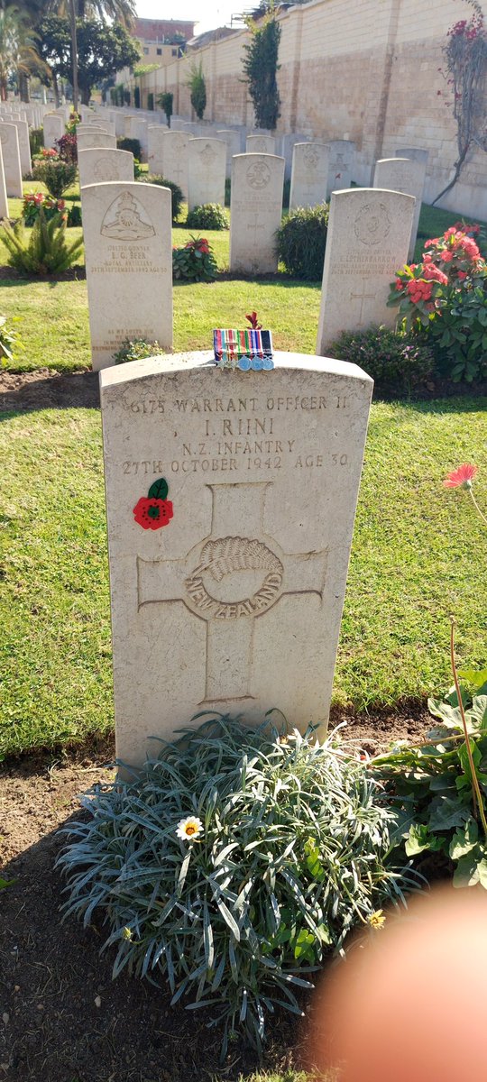MatrawyWalid's tweet image. Today's visit is from New Zealand to visit his father, who died in the 1942 war, at the Tel El Kebir War Memorial Cemetery. @CWGC @AAPAComms @SiJFletch