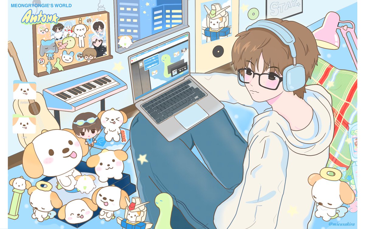 🐶
     🛌
           🌟