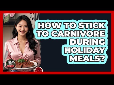 Carnivore Health Kitchen

🔗 youtube.com/watch?v=OTGV_d…

How To Stick To Carnivore During Holiday Meals?