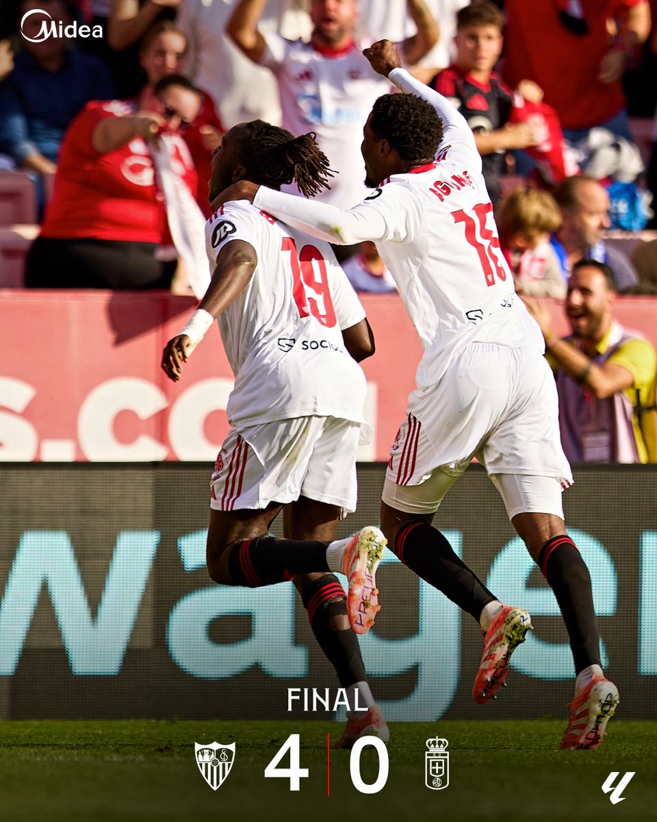 SevillaFC's tweet image. ¡FINAL EN NERVIÓN! 

¡Gran victoria, equipo! ❤️❤️❤️❤️