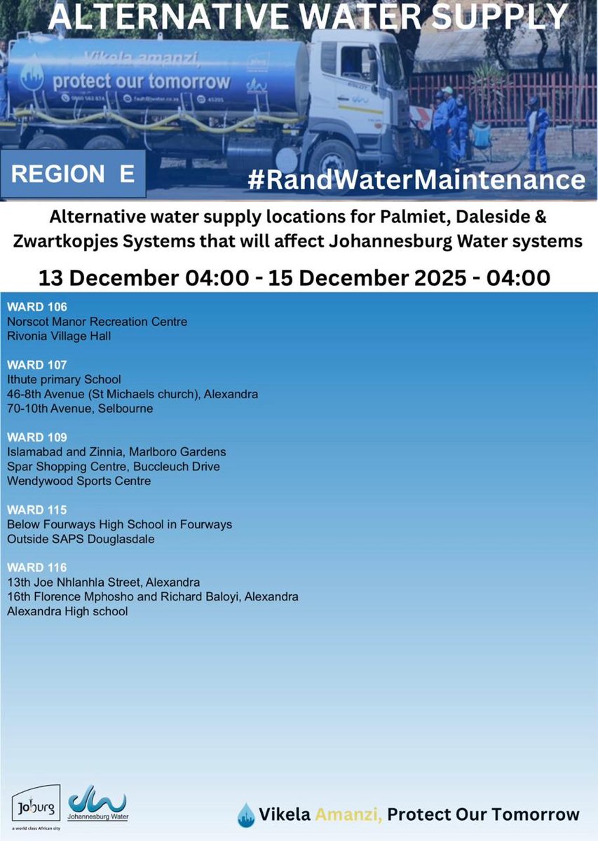 Johannesburg Water tweet media