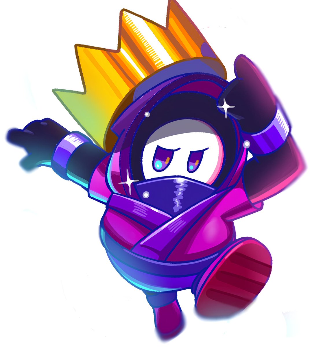 re___king's tweet image. 👑 #fallguysart