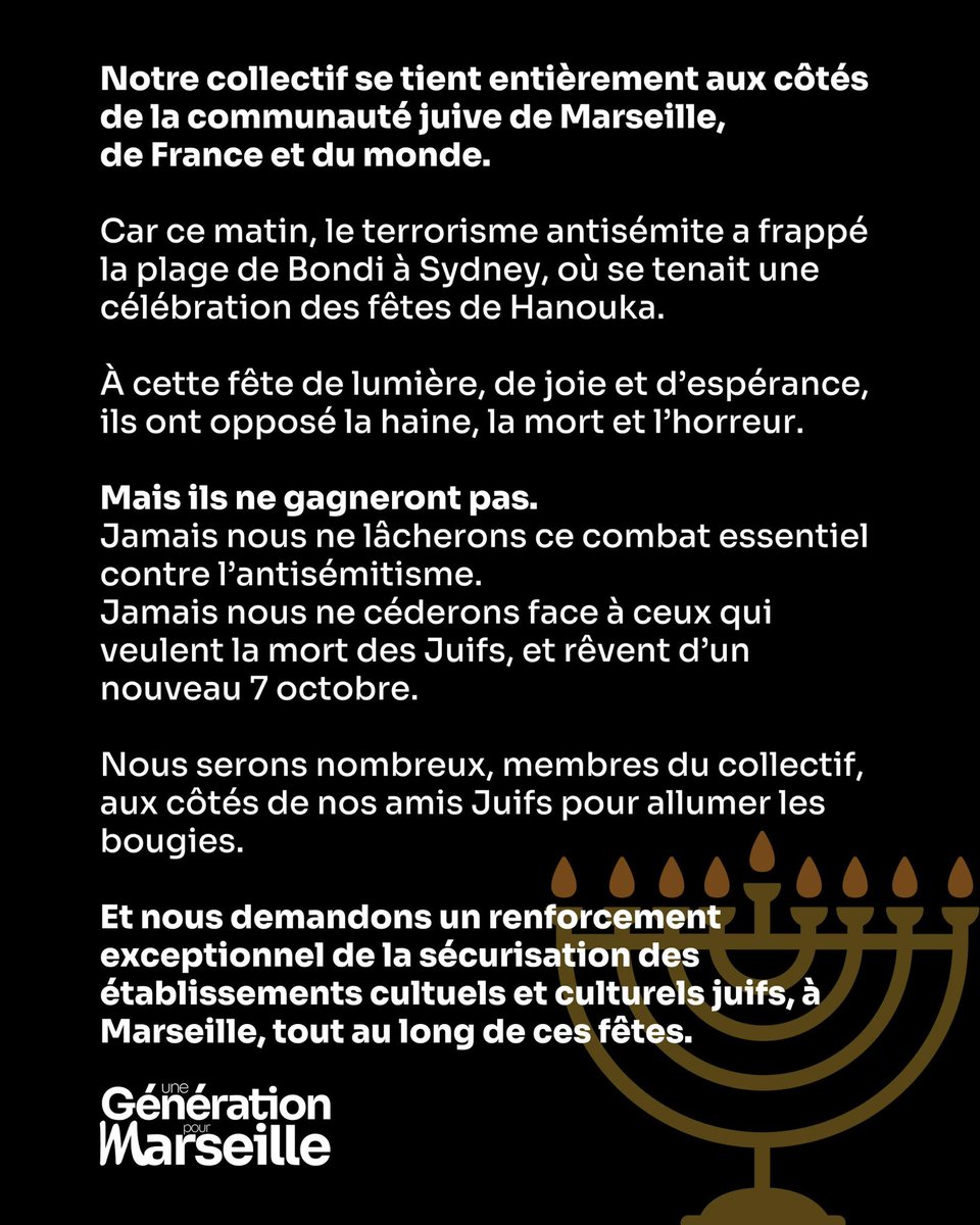 Protéger la communauté juive.
Combattre l’antisémitisme sans relâche.
Ne rien laisser passer.

Notre communiqué collectif à la suite de l’attentat antisémite de Sydney ⤵️