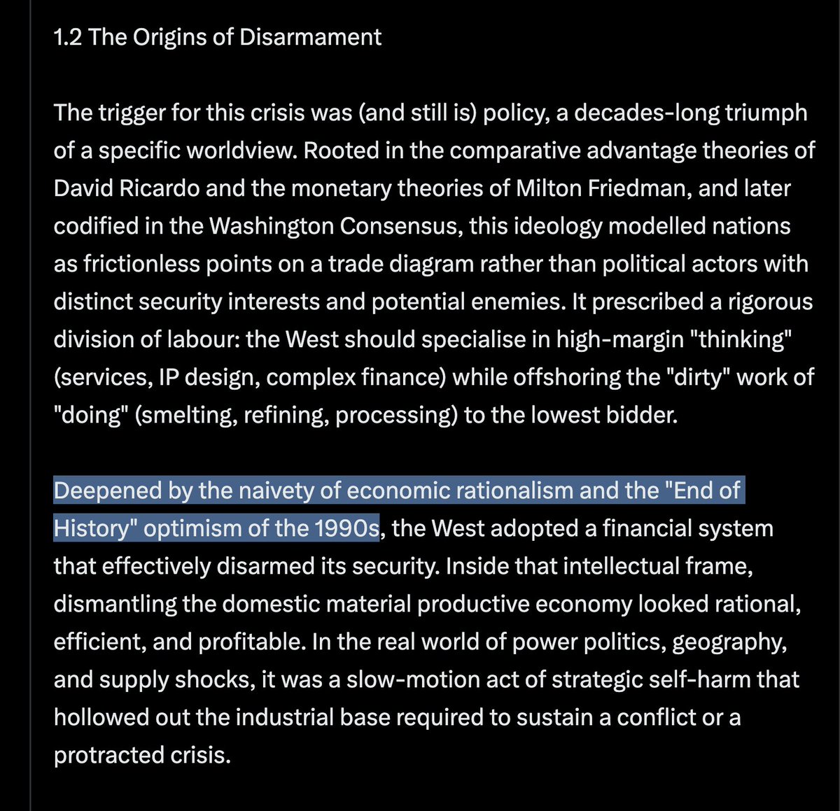 맛은 별로지만, 제 생각엔 단순한 인종차별 때문인 것 같아요.
서방은 석유와 가스 개발을 기꺼이 받아들입니다. 호주는 마치 노천 광산과 같습니다. 그보다 더 더러운 것은 거의 없습니다. 서방이 아시아에 제조업을 아