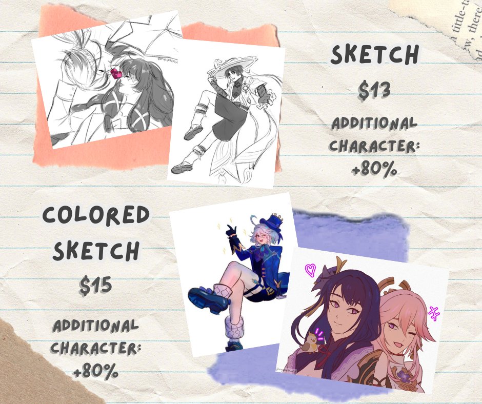myspacesbop's tweet image. Heyyaa guyyss!! 
My c0mmissions are open on vgen (≡^∇^≡)

For base price ranges:
Sketches: $13-$15
Rendered: $30-$45

Feel free to check if interested!! 
ヾ(＾-＾)ノ

#VGenComm