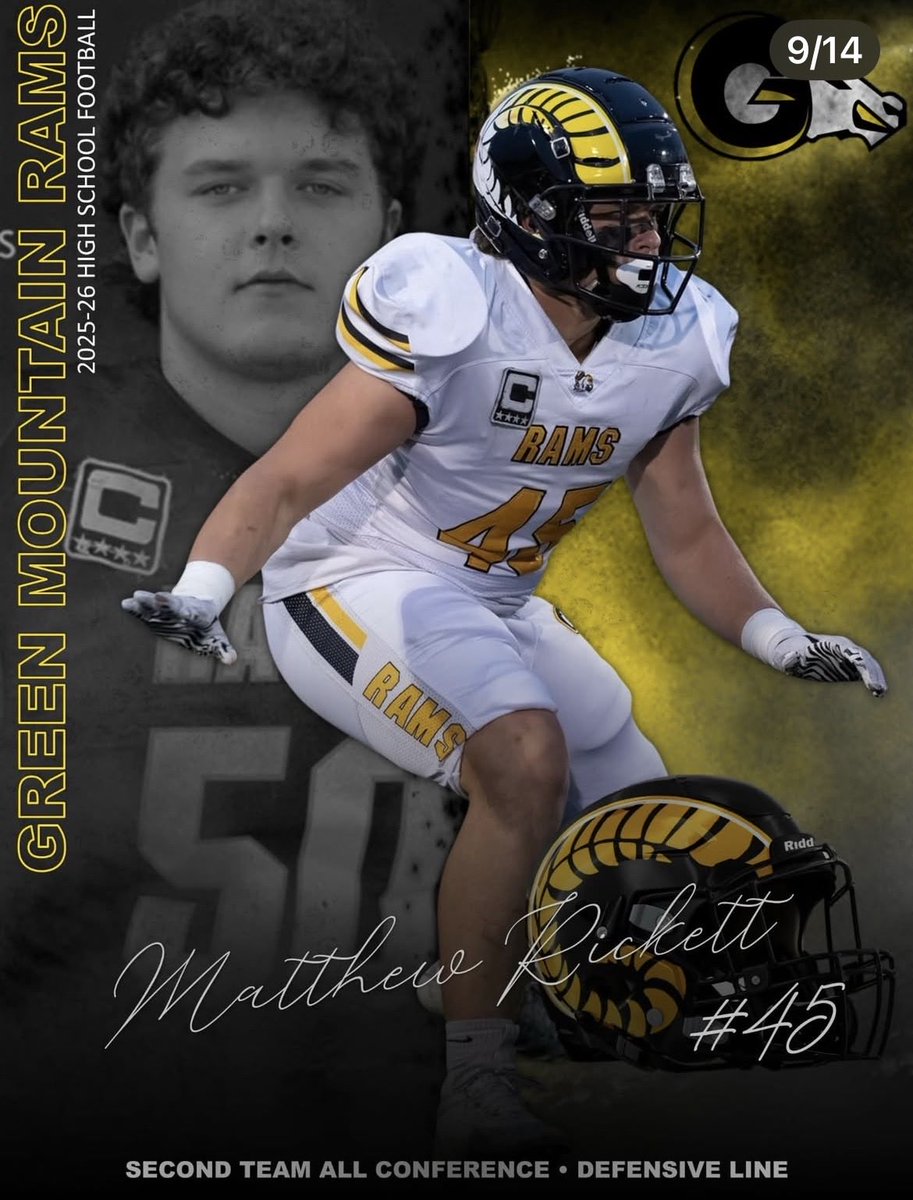 GreenMtnHS_FB's tweet photo. Defense-2nd team- All Conference award winners
@JeffcoAthletics 
3A West Metro League

@Mrickettfb50 LB-Sr.
@NateFritz51 DL-Sr.
Danny Hiatt DB-Jr.
@Alan_johnston_1 Ath-Jr.
Trey Cansler Ath-Sr.

@arankin3310 
@yarnell_aaron 
@JLWade6 
@CoachPContreras 
@CoachSchatt 
@CoachFox30 https://t.co/B9pejezAKU